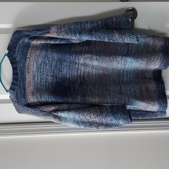 Black Tape long sleeve cardigan small blue brown - Picture 7 of 9